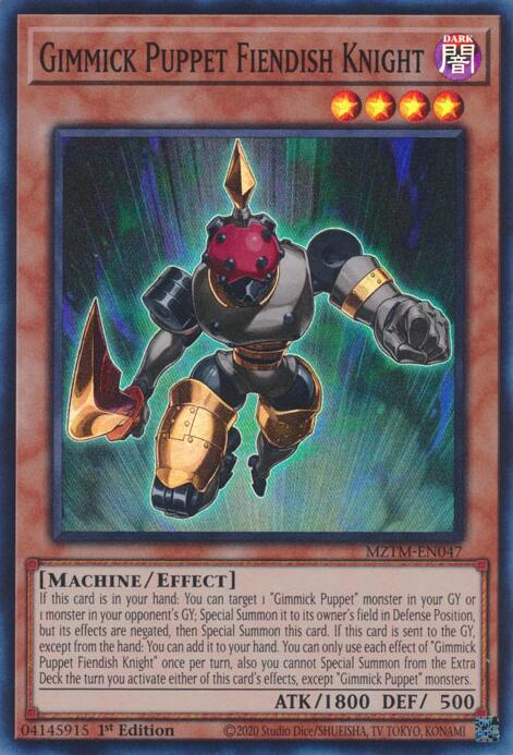 Gimmick Puppet Fiendish Knight [MZTM-EN047] Super Rare | Enigma On Main