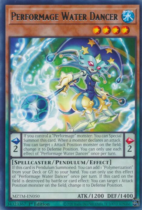 Performage Water Dancer [MZTM-EN050] Rare | Enigma On Main