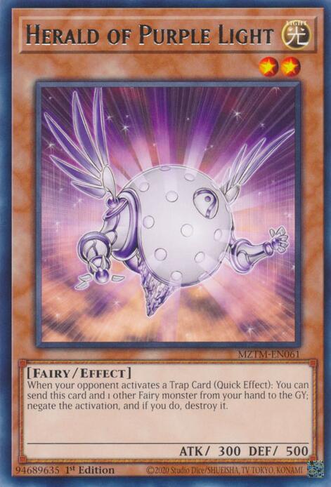Herald of Purple Light [MZTM-EN061] Rare | Enigma On Main