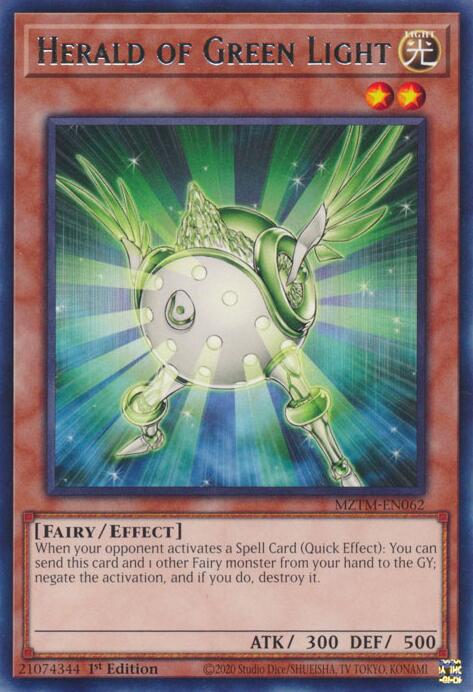Herald of Green Light [MZTM-EN062] Rare | Enigma On Main