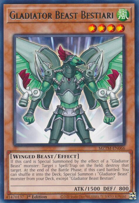 Gladiator Beast Bestiari [MZTM-EN066] Rare | Enigma On Main