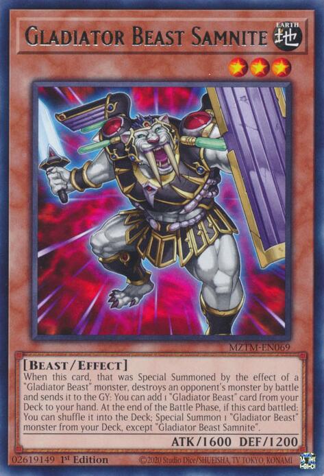 Gladiator Beast Samnite [MZTM-EN069] Rare | Enigma On Main