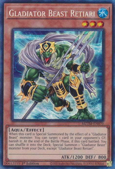 Gladiator Beast Retiari (Collector's Rare) [MZTM-EN070] Collector's Rare | Enigma On Main
