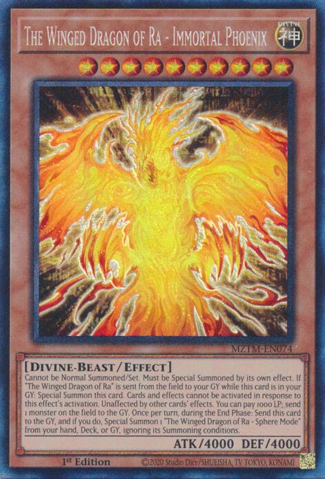 The Winged Dragon of Ra - Immortal Phoenix (Collector's Rare) [MZTM-EN074] Collector's Rare | Enigma On Main