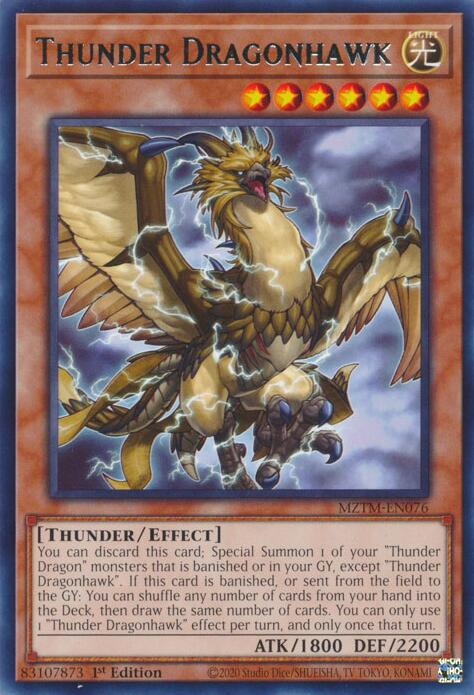 Thunder Dragonhawk [MZTM-EN076] Rare | Enigma On Main