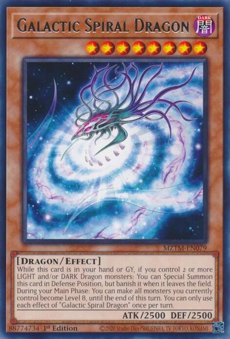 Galactic Spiral Dragon [MZTM-EN079] Rare | Enigma On Main