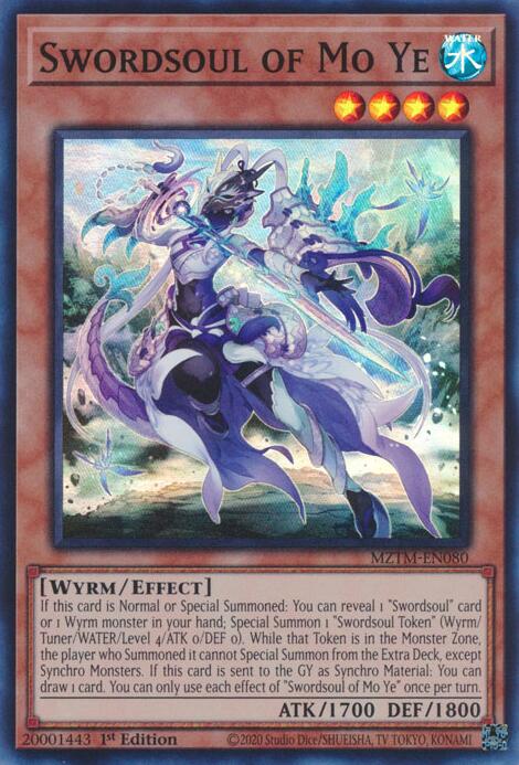 Swordsoul of Mo Ye [MZTM-EN080] Super Rare | Enigma On Main