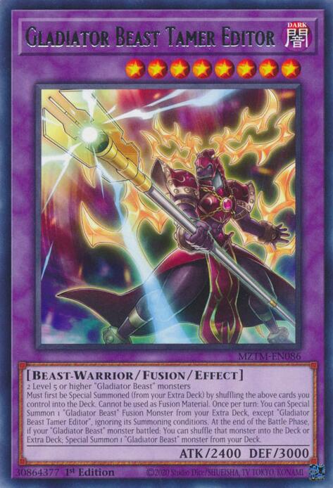 Gladiator Beast Tamer Editor [MZTM-EN086] Rare | Enigma On Main