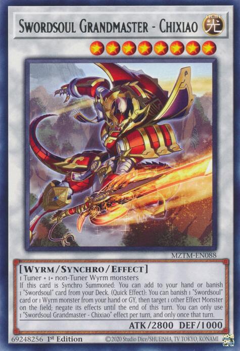 Swordsoul Grandmaster - Chixiao [MZTM-EN088] Rare | Enigma On Main