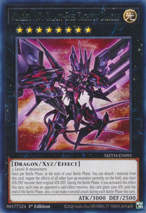 Number 107: Galaxy-Eyes Tachyon Dragon [MZTM-EN091] Rare | Enigma On Main