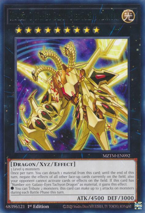 Number C107: Neo Galaxy-Eyes Tachyon Dragon [MZTM-EN092] Rare | Enigma On Main