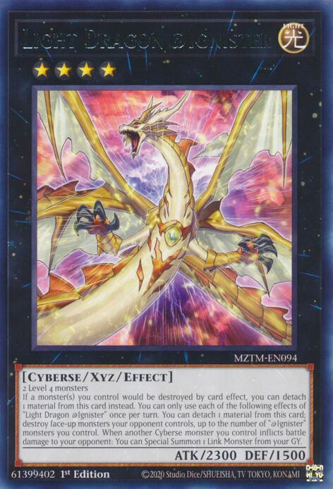 Light Dragon @Ignister [MZTM-EN094] Rare | Enigma On Main