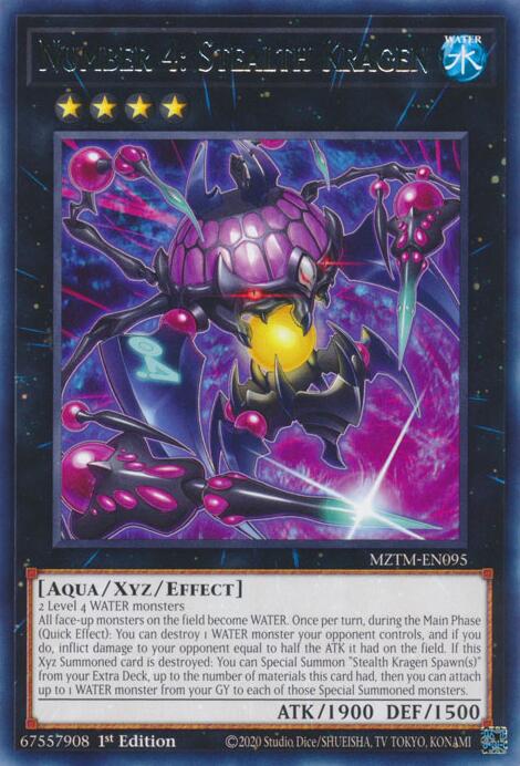 Number 4: Stealth Kragen [MZTM-EN095] Rare | Enigma On Main