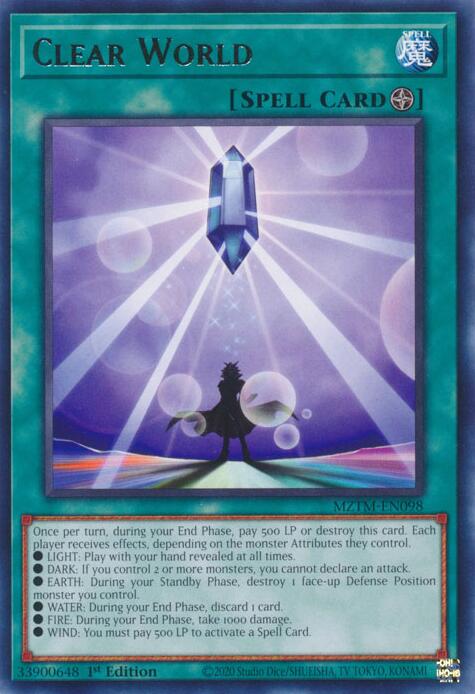 Clear World [MZTM-EN098] Rare | Enigma On Main