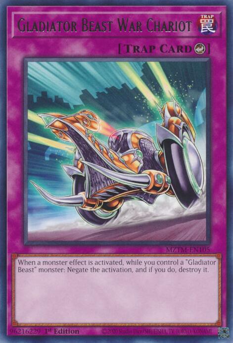 Gladiator Beast War Chariot [MZTM-EN105] Rare | Enigma On Main
