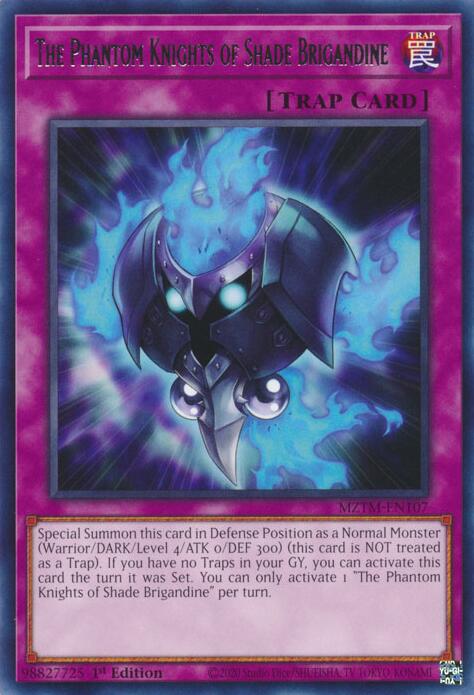 The Phantom Knights of Shade Brigandine [MZTM-EN107] Rare | Enigma On Main