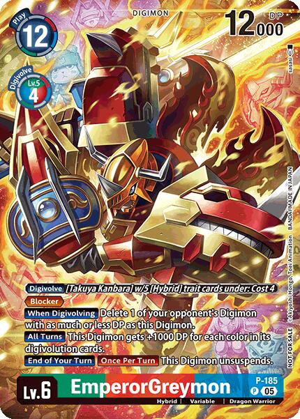 EmperorGreymon [P-185] (BT-21: Illustration Celebration Pack) [World Convergence] | Enigma On Main