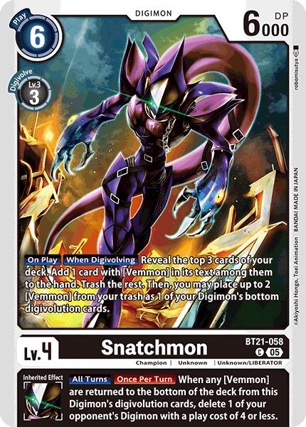 Snatchmon [BT21-058] [World Convergence] | Enigma On Main