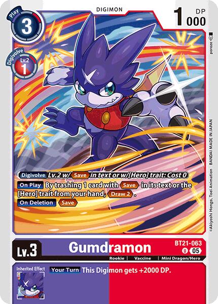 Gumdramon [BT21-063] [World Convergence] | Enigma On Main