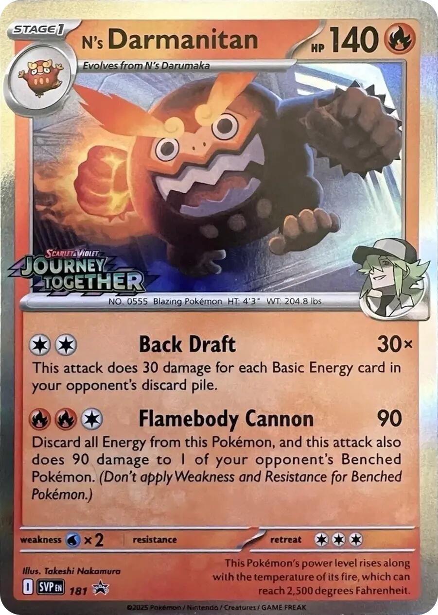 N's Darmanitan (181) [Scarlet & Violet: Black Star Promos] | Enigma On Main