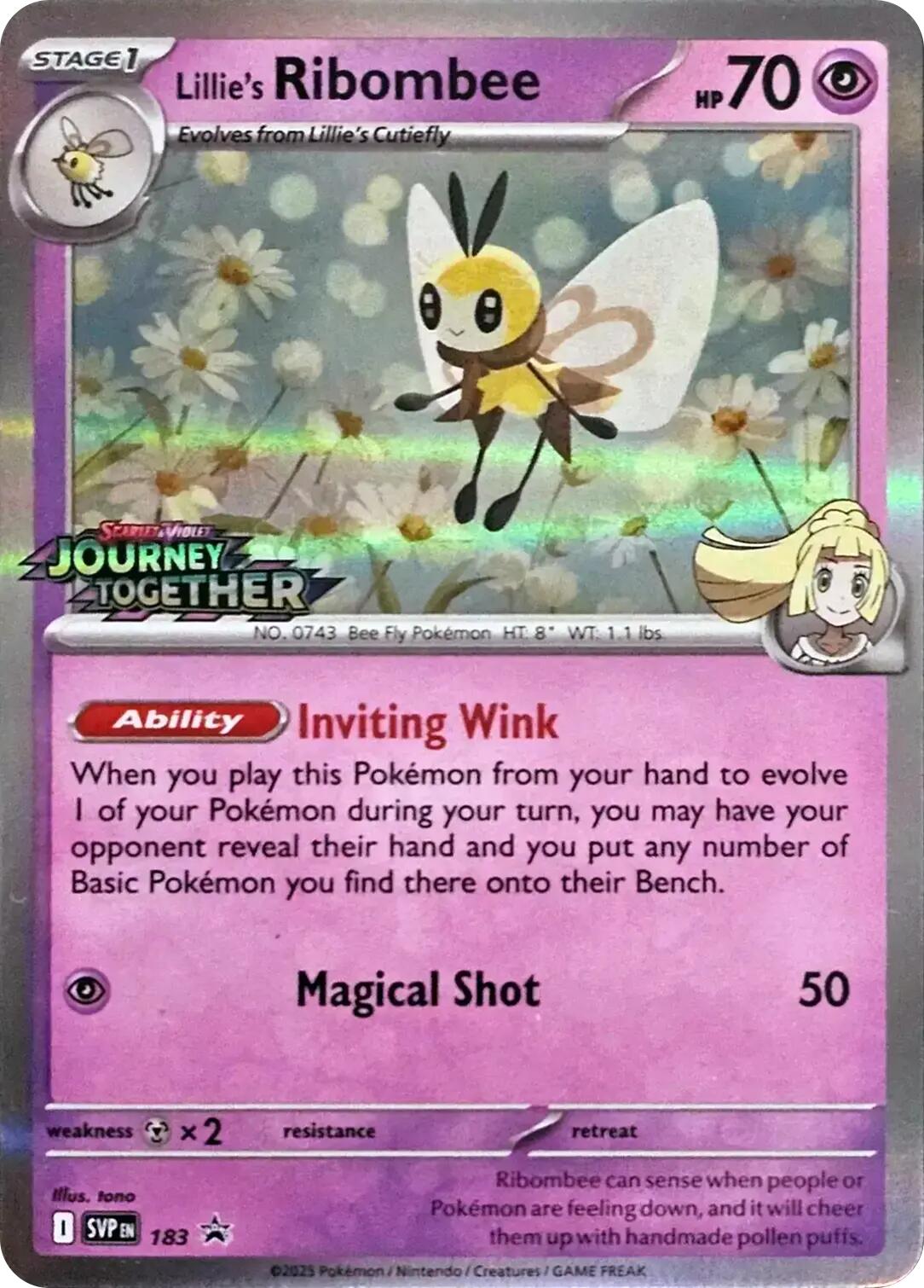 Lillie's Ribombee (183) [Scarlet & Violet: Black Star Promos] | Enigma On Main