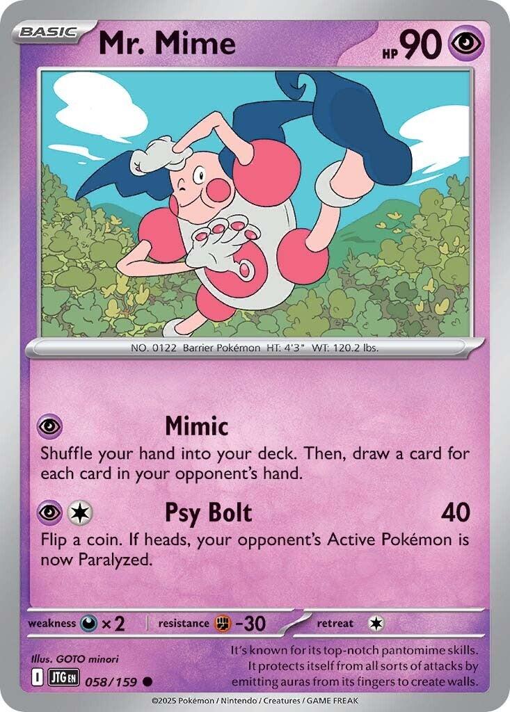 Mr. Mime (058/159) [Scarlet & Violet: Journey Together] | Enigma On Main