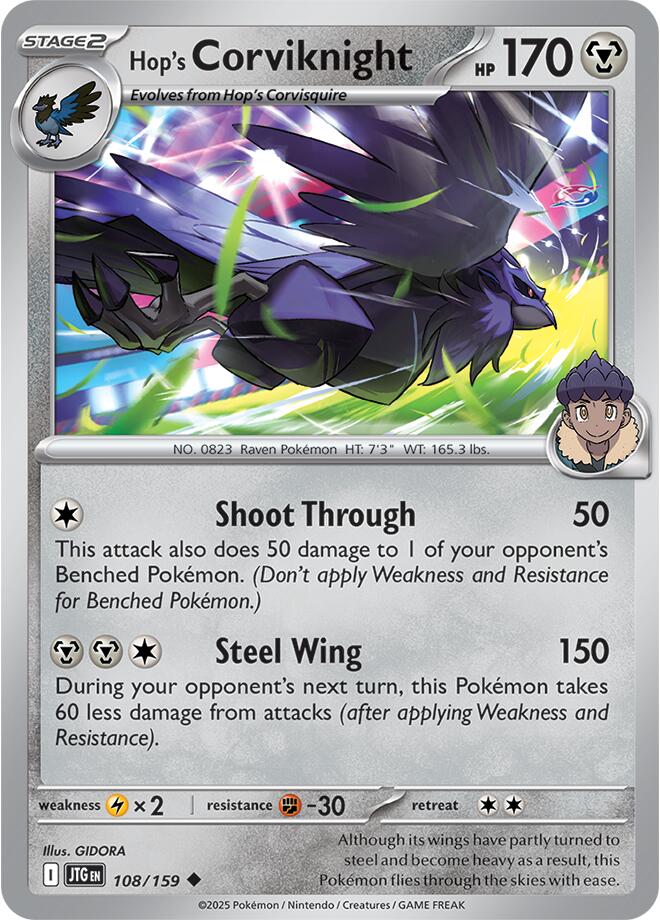 Hop's Corviknight (108/159) [Scarlet & Violet: Journey Together] | Enigma On Main