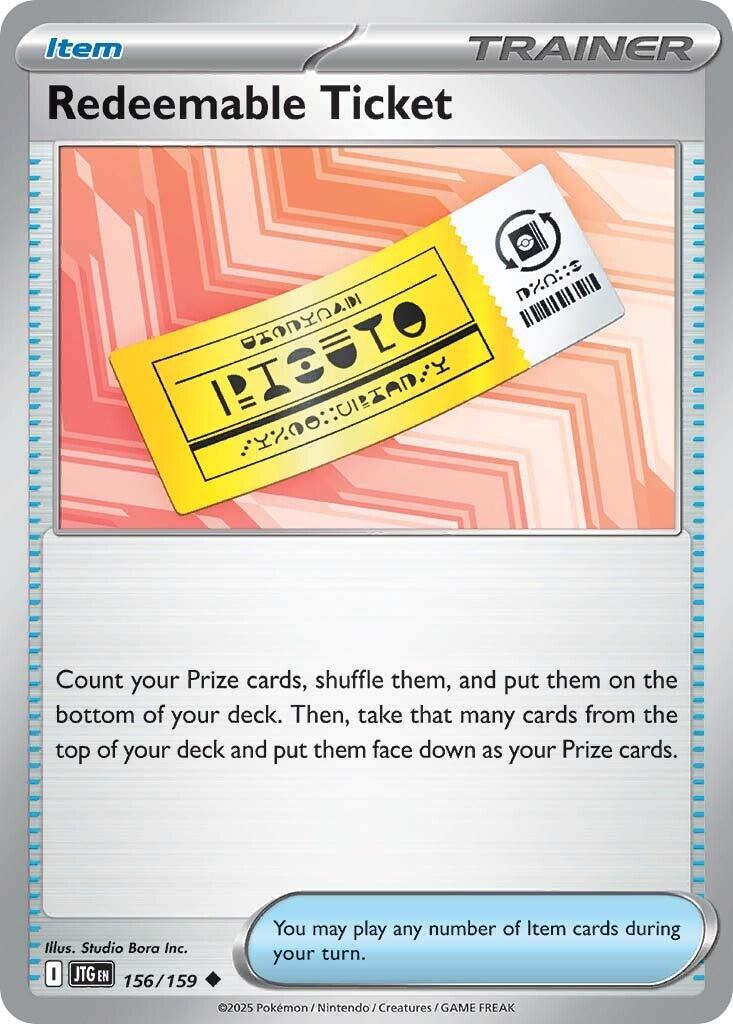 Redeemable Ticket (156/159) [Scarlet & Violet: Journey Together] | Enigma On Main