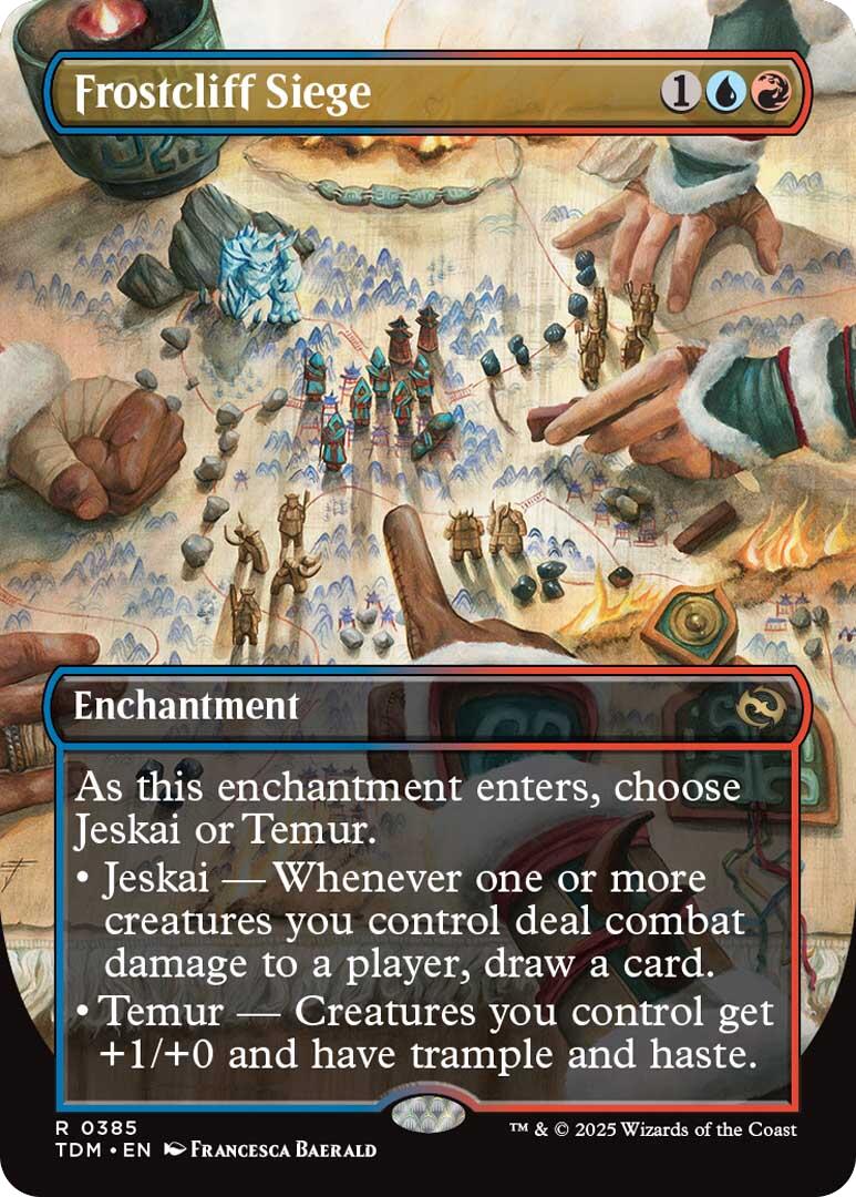 Frostcliff Siege (Borderless) [Tarkir: Dragonstorm] | Enigma On Main