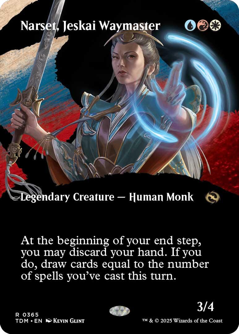 Narset, Jeskai Waymaster (Borderless) [Tarkir: Dragonstorm] | Enigma On Main