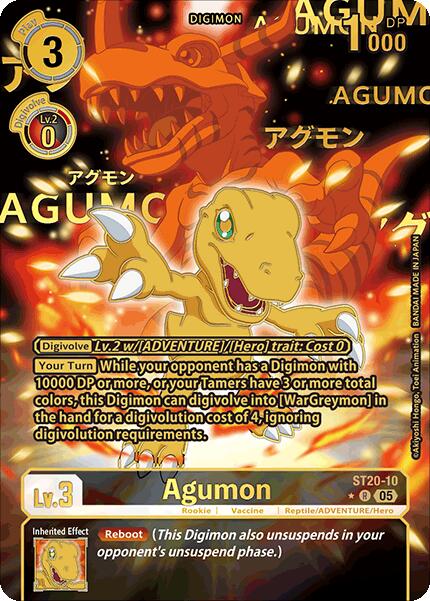 Agumon [ST20-10] (Rare Pull) [Starter Deck: Protector of Light] | Enigma On Main