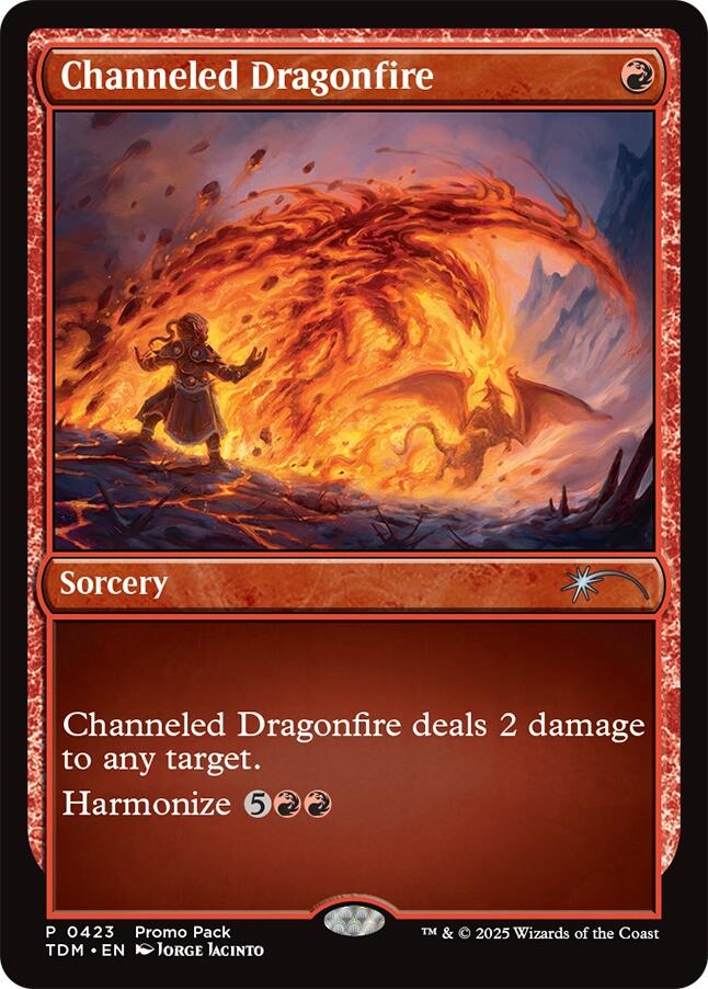 Channeled Dragonfire [Tarkir: Dragonstorm Promos] | Enigma On Main