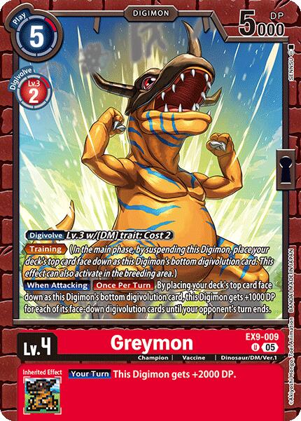 Greymon [EX9-009] [Versus Monsters] | Enigma On Main