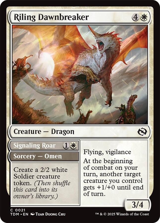 Riling Dawnbreaker [Tarkir: Dragonstorm] | Enigma On Main
