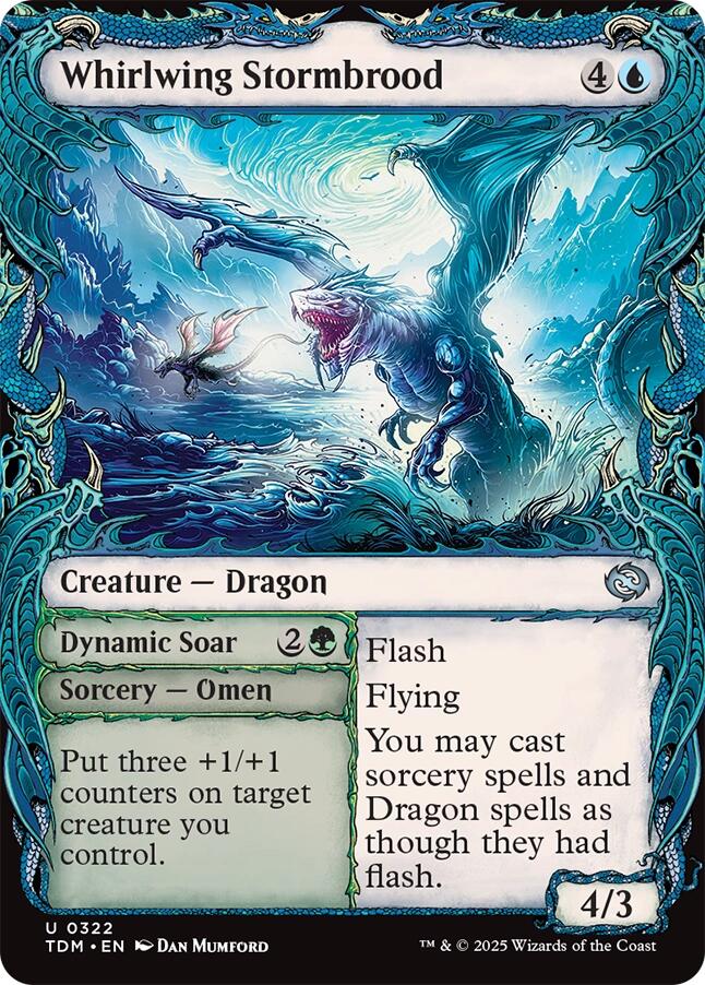 Whirlwing Stormbrood (Showcase) [Tarkir: Dragonstorm] | Enigma On Main