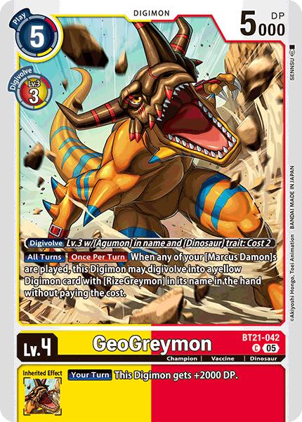 GeoGreymon [BT21-042] [World Convergence] | Enigma On Main
