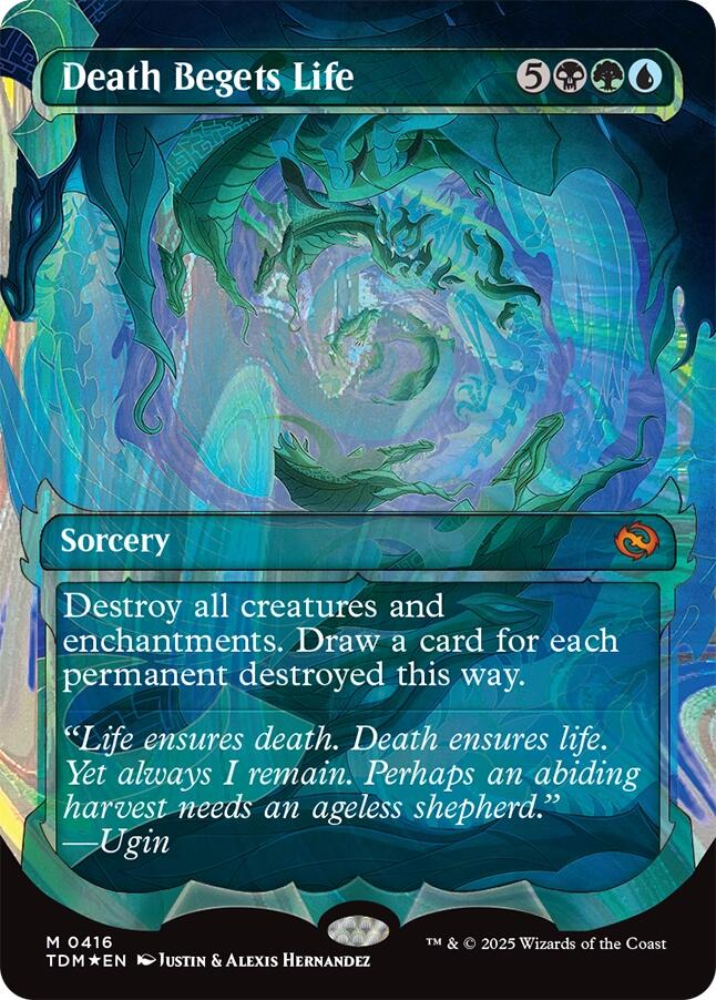 Death Begets Life (Showcase) (Halo Foil) [Tarkir: Dragonstorm] | Enigma On Main