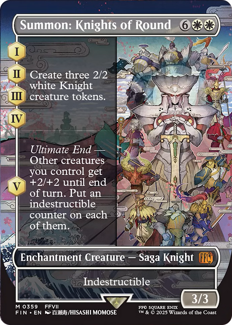 Summon: Knights of Round (Borderless) [FINAL FANTASY] | Enigma On Main