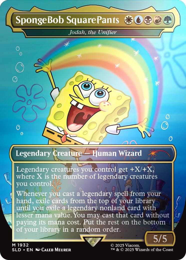 SpongeBob SquarePants - Jodah, the Unifier (Rainbow Foil) [Secret Lair Drop Series] | Enigma On Main