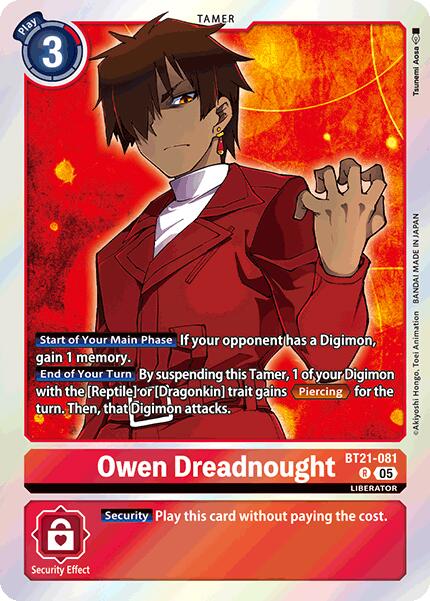 Owen Dreadnought [BT21-081] [World Convergence] | Enigma On Main