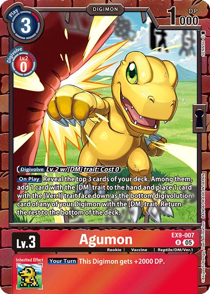 Agumon [EX9-007] [Versus Monsters] | Enigma On Main