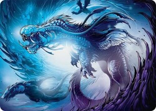 Roiling Dragonstorm Art Card (33/54) [Tarkir: Dragonstorm Art Series] | Enigma On Main