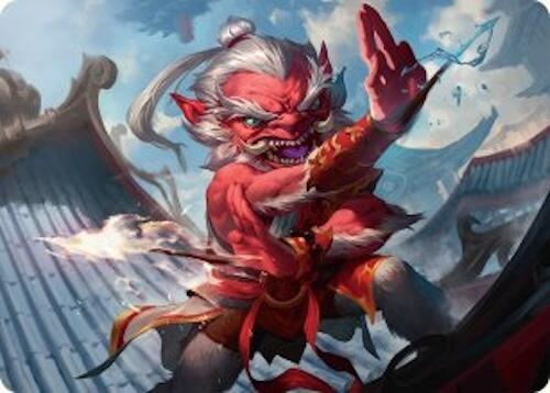 Devoted Duelist Art Card (15/54) [Tarkir: Dragonstorm Art Series] | Enigma On Main