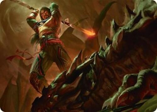 Sarkhan's Resolve Art Card (18/54) [Tarkir: Dragonstorm Art Series] | Enigma On Main