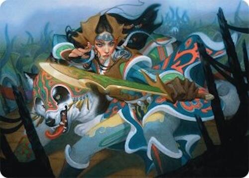 Eshki Dragonclaw Art Card (23/54) [Tarkir: Dragonstorm Art Series] | Enigma On Main