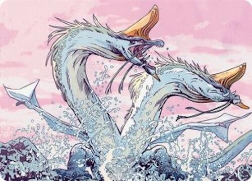 Twinmaw Stormbrood Art Card (39/54) [Tarkir: Dragonstorm Art Series] | Enigma On Main