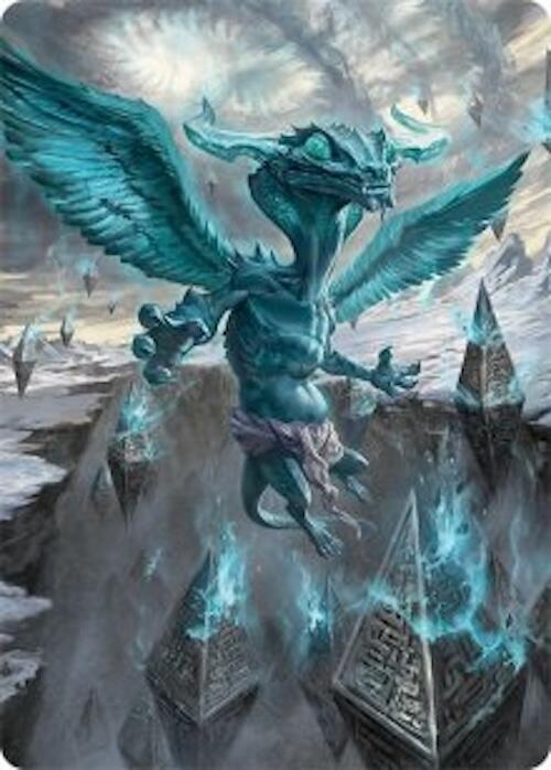 Ugin, Eye of the Storms Art Card (47/54) [Tarkir: Dragonstorm Art Series] | Enigma On Main
