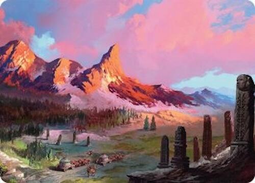Rugged Highlands Art Card (29/54) [Tarkir: Dragonstorm Art Series] | Enigma On Main