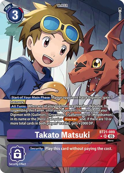 Takato Matsuki [BT21-089] (Alternate Art) [World Convergence] | Enigma On Main