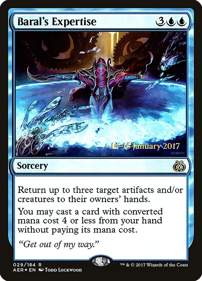 Baral's Expertise [Aether Revolt Prerelease Promos] | Enigma On Main